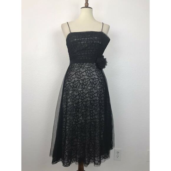 Laundry by Shelli Segal Cocktail Dress Lace Mesh - Picture 1 of 11
